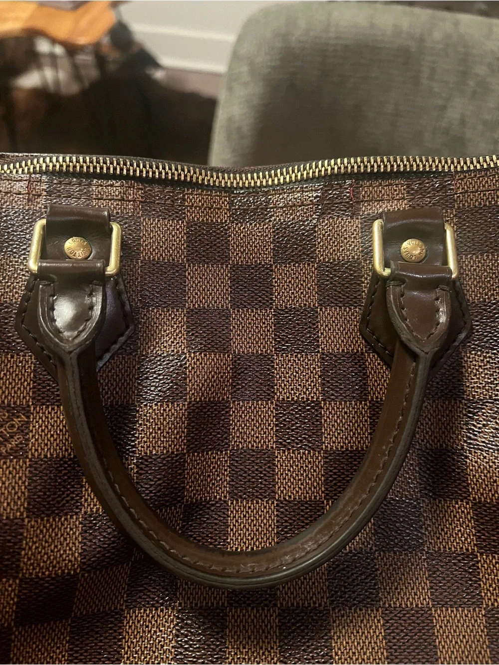 Louis Vuitton Vintage Damier Ebene  30  handbag